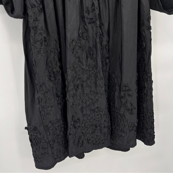 Jessica Howard Womens Portrait Collar Dress Sz 14W Black Witchy Whimsigoth Vamp - Picture 3 of 12